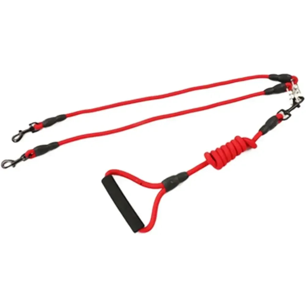 KinzoPaws Adjustable 2/3/4 Way Multi-Dog Leash with Foam Handle