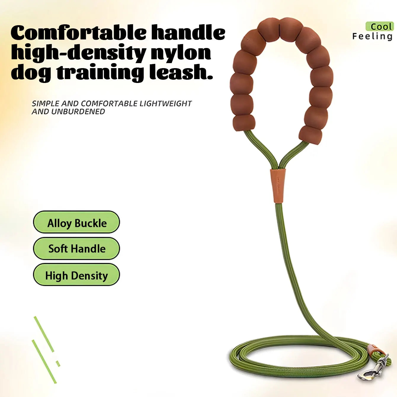 KinzoPaws High-Density Nylon Dog Leash