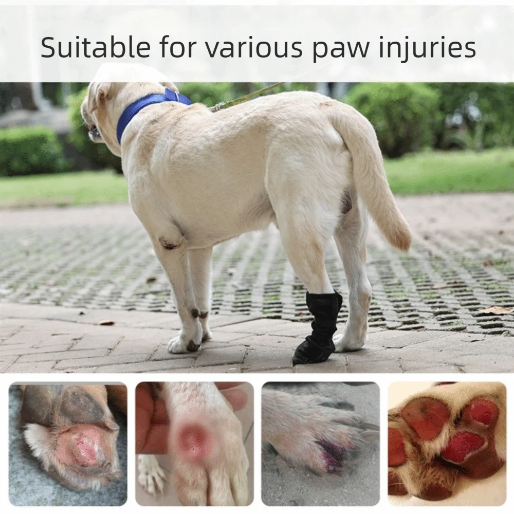 KinzoPaws Waterproof Dog & Cat Recovery Boot - Anti-Lick Paw Protector