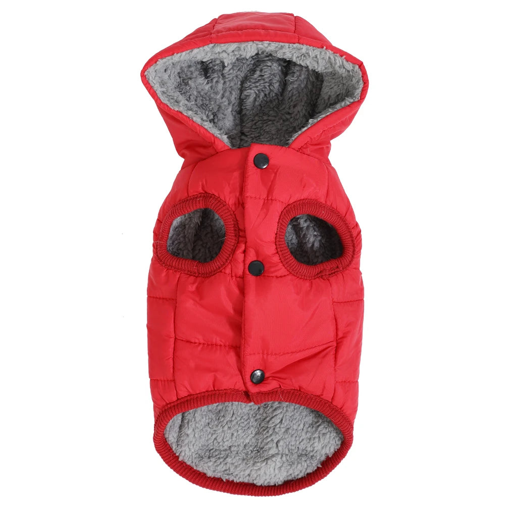 KinzoPaws  Pet Puffer Waterproof Winter Jacket with Hood