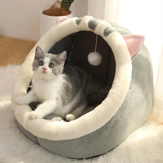 KinzoPaws Cat Cave Washable Bed