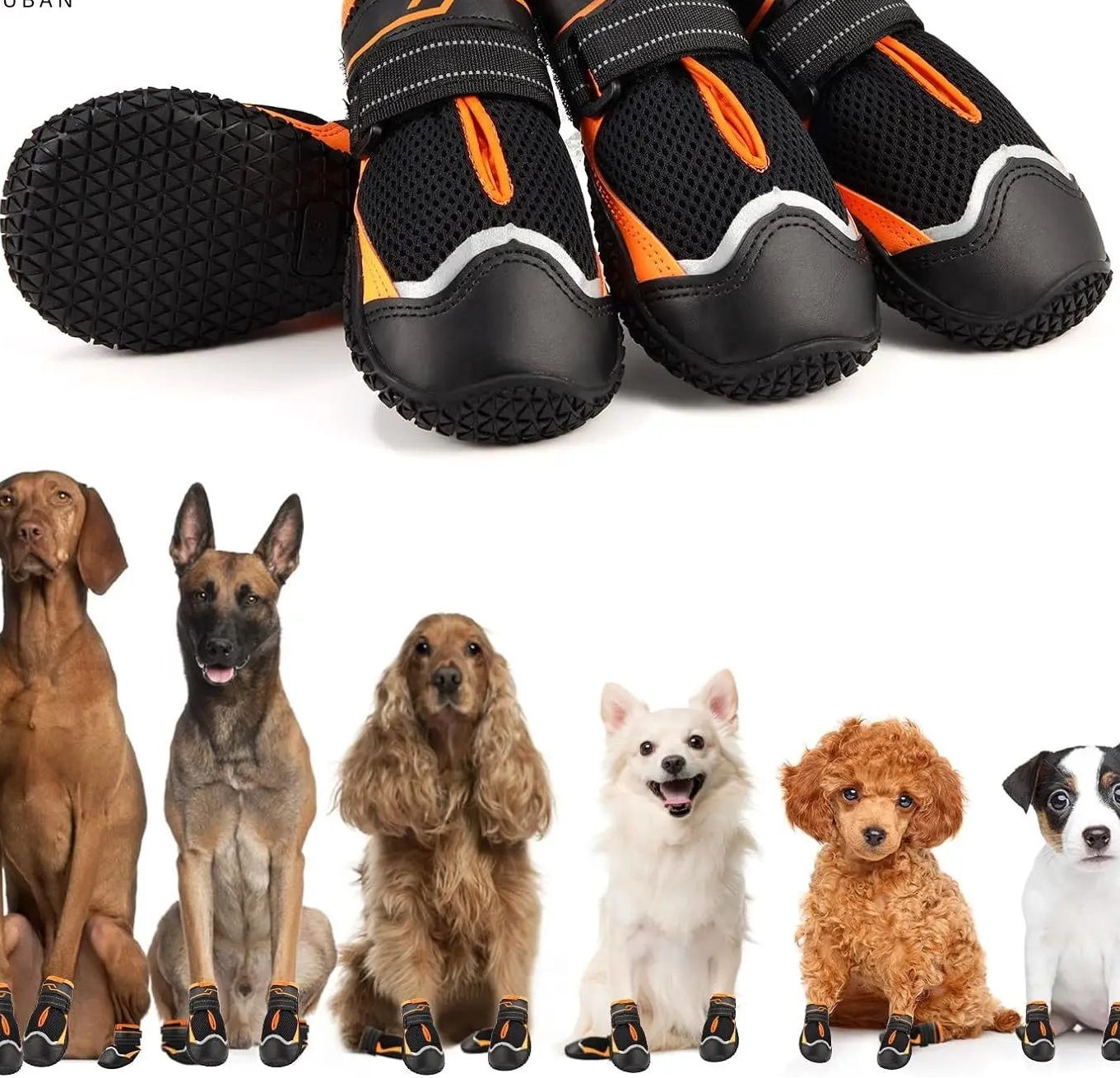 KinzoPaws Summer Breathable Mesh & Anti-Slip Dog Boots