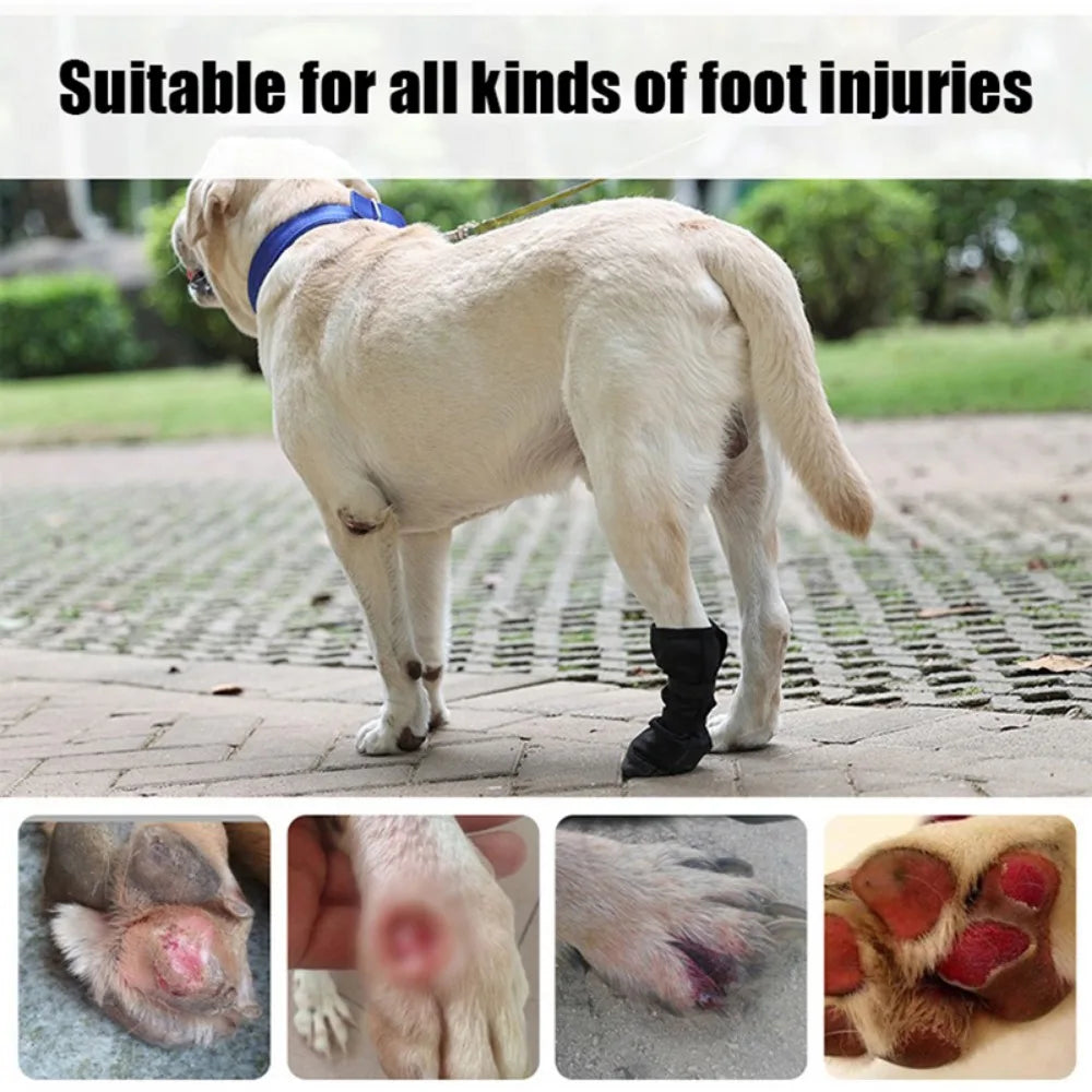 KinzoPaws 4Pcs Waterproof Dog Recovery Boots - Post-Surgery