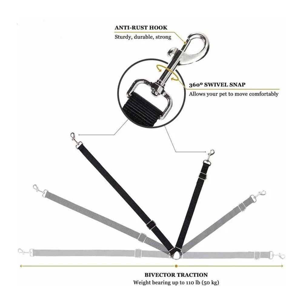 Adjustable Pet Car Safety Belt KinzoPaws