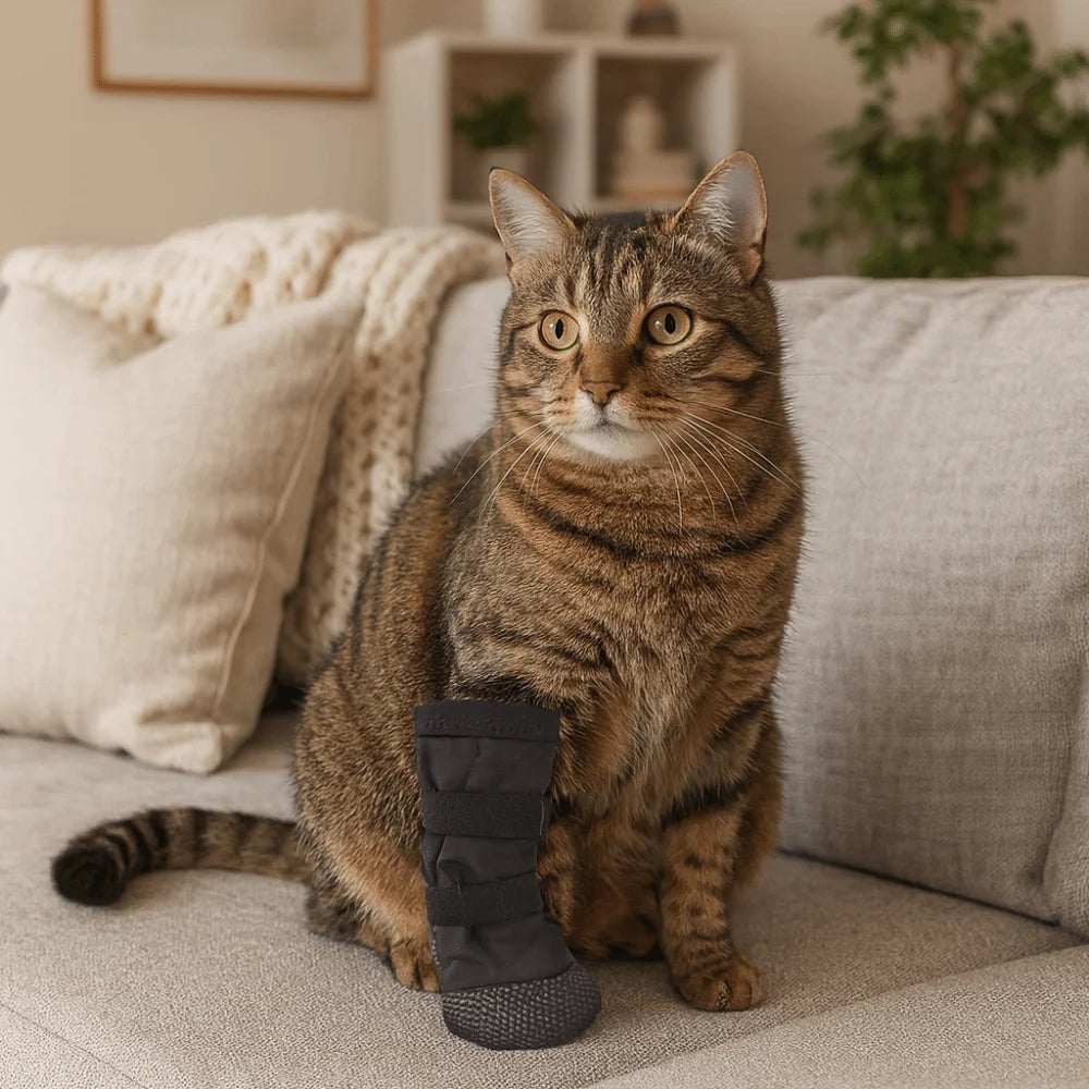 KinzoPaws Waterproof Dog & Cat Recovery Boot - Anti-Lick Paw Protector