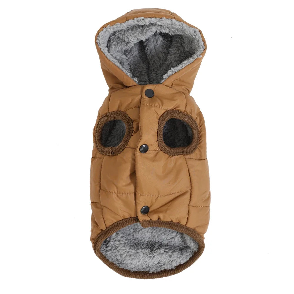 KinzoPaws  Pet Puffer Waterproof Winter Jacket with Hood
