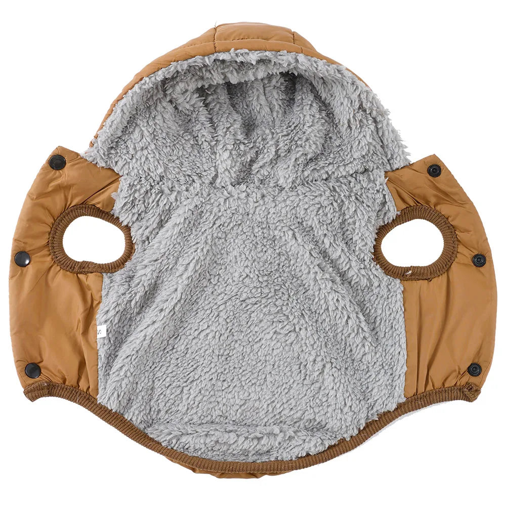 KinzoPaws  Pet Puffer Waterproof Winter Jacket with Hood