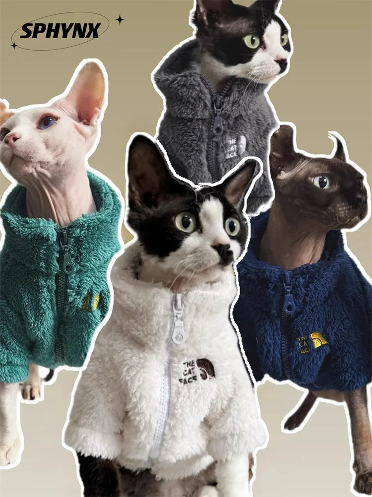 KinzoPaws Cat  and small Dog Fleece  Winter Jacket