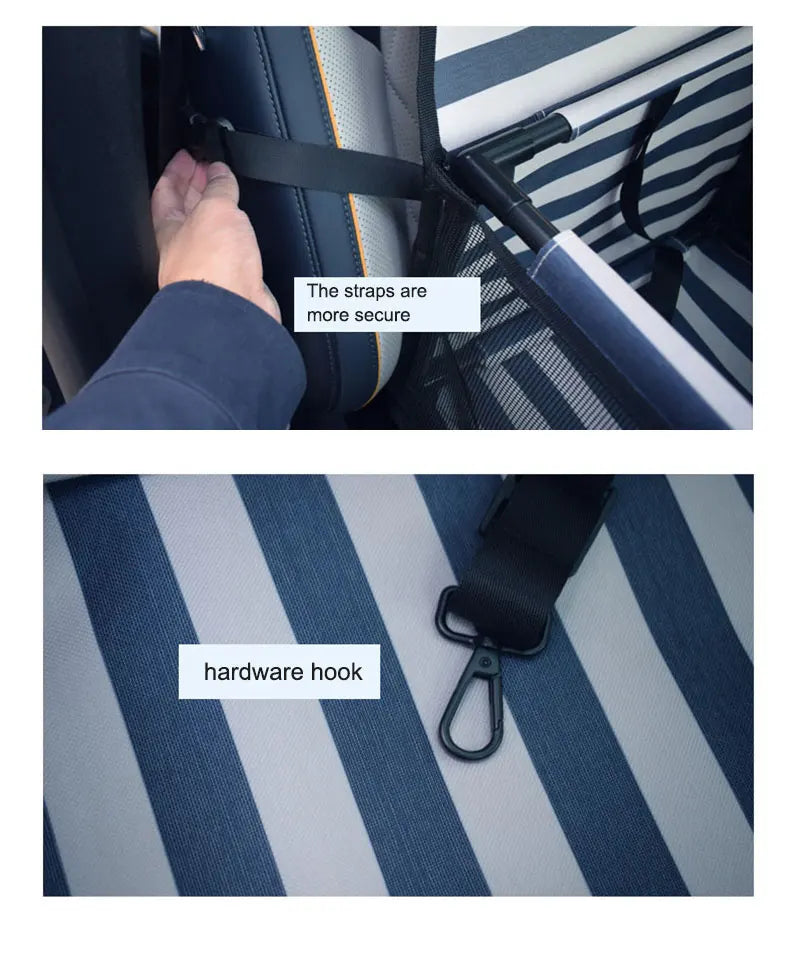 Pet Dog and Cat Foldable Travel Car Seat KinzoPaws