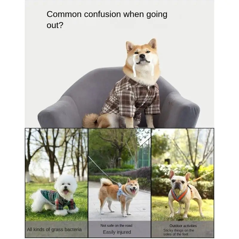 KinzoPaws Summer Breathable Mesh & Anti-Slip  Dog Shoes