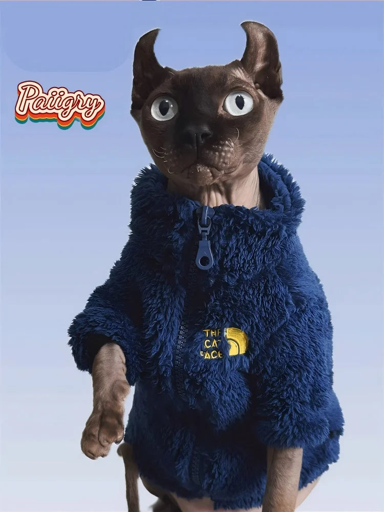 KinzoPaws Cat  and small Dog Fleece  Winter Jacket
