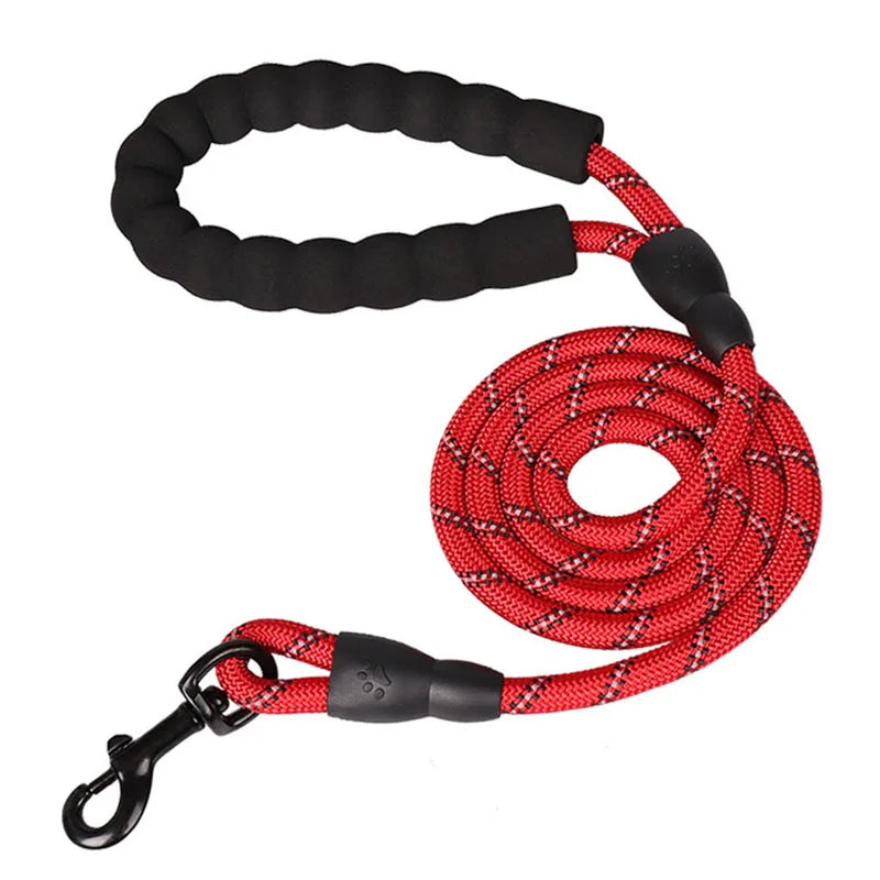 KinzoPaws 1.5m Reflective Padded Dog Leash for All Sizes