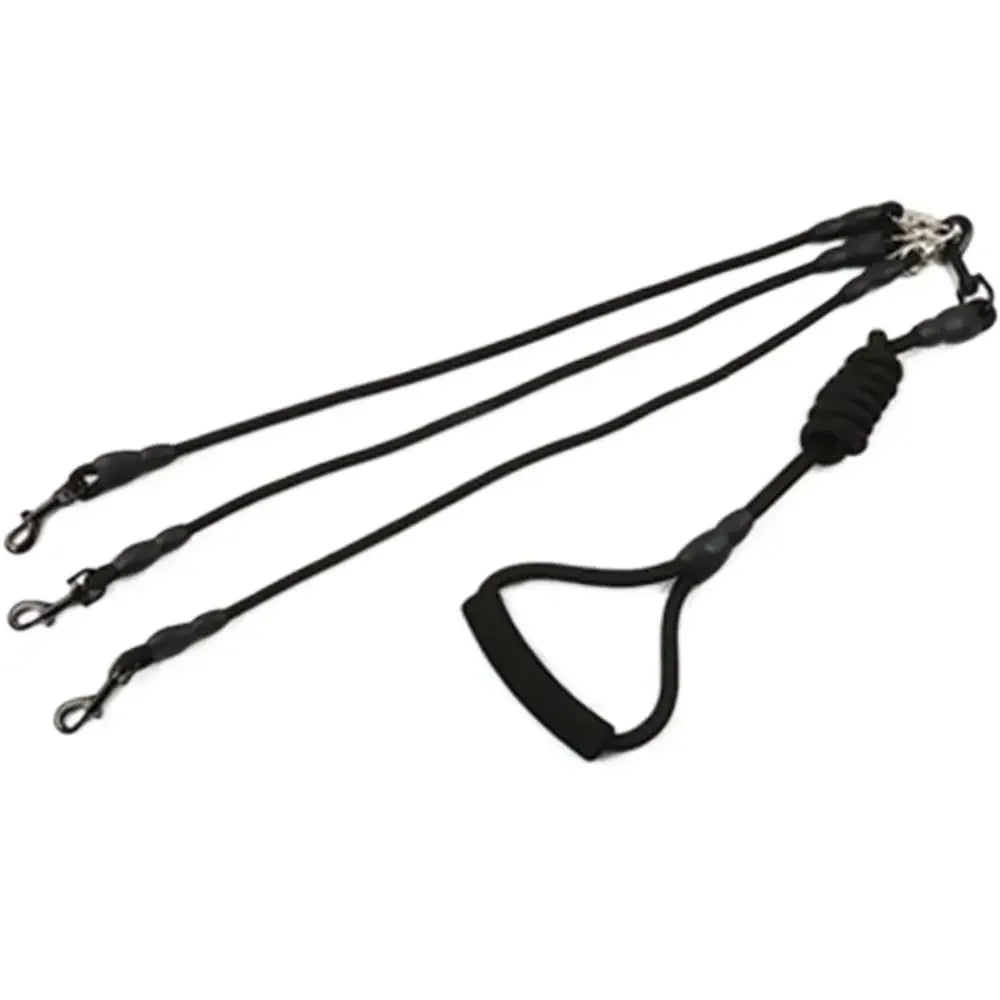 KinzoPaws Adjustable 2/3/4 Way Multi-Dog Leash with Foam Handle