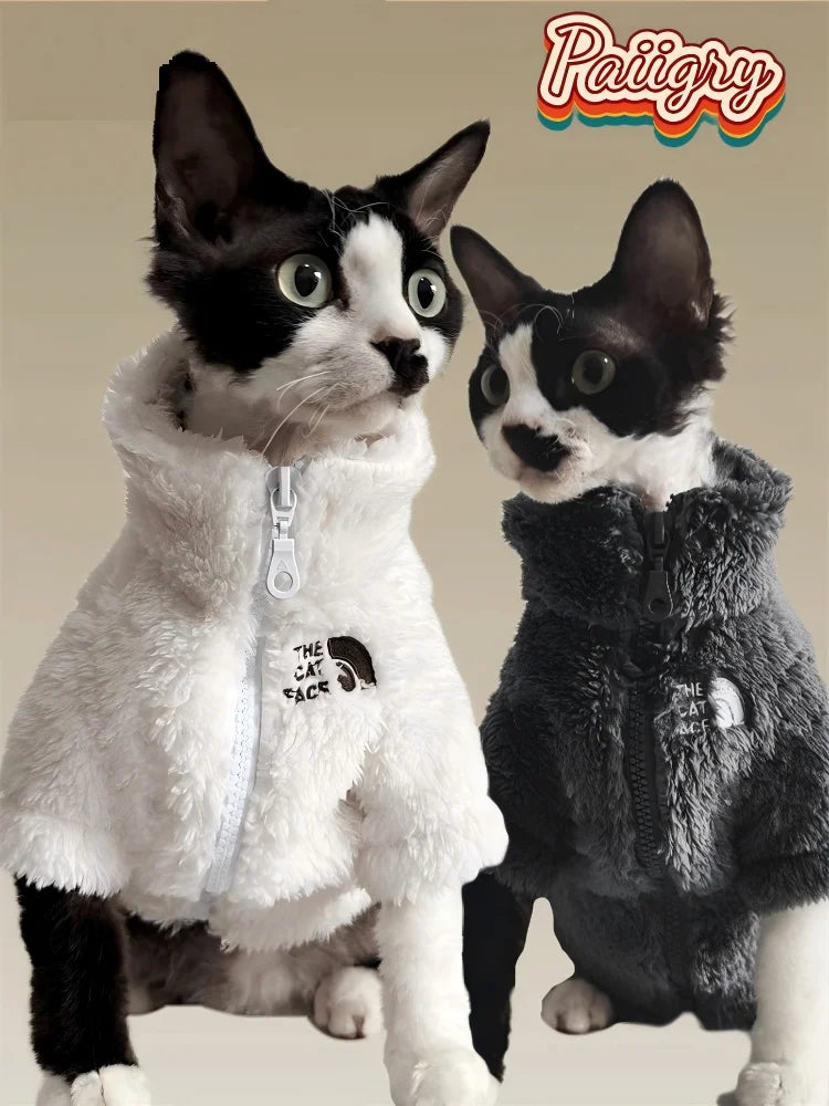 KinzoPaws Cat  and small Dog Fleece  Winter Jacket
