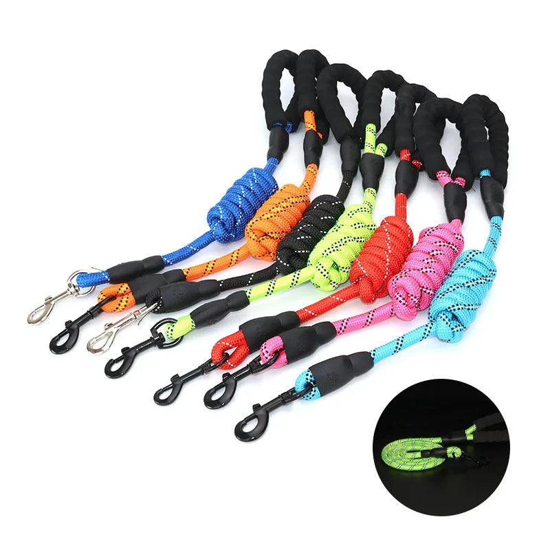 KinzoPaws 1.5m Reflective Padded Dog Leash for All Sizes