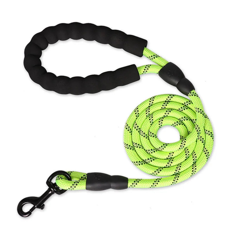 KinzoPaws 1.5m Reflective Padded Dog Leash for All Sizes