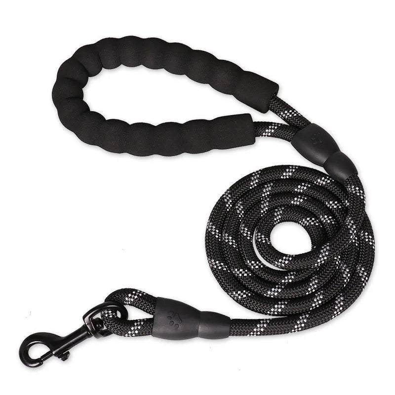 KinzoPaws 1.5m Reflective Padded Dog Leash for All Sizes