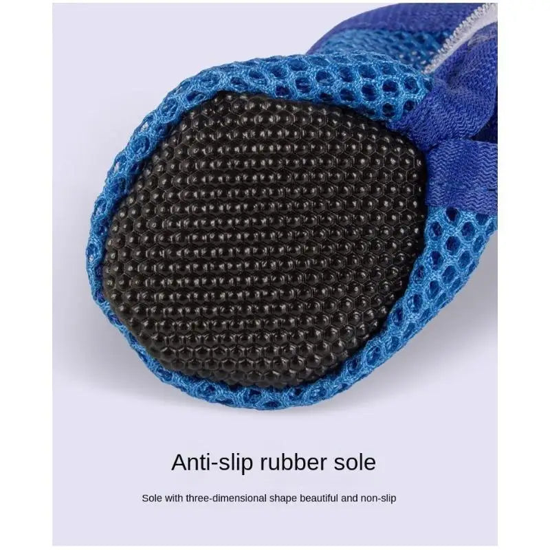 KinzoPaws Summer Breathable Mesh & Anti-Slip  Dog Shoes