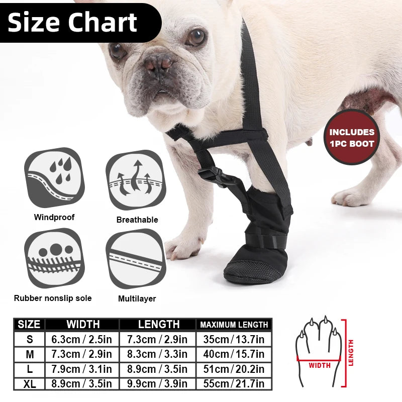 KinzoPaws Dog Forepaw Recovery Boot - Anti-Lick Wound Protector