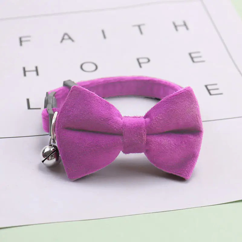 KinzoPaws Adjustable Cat Bowtie Collar