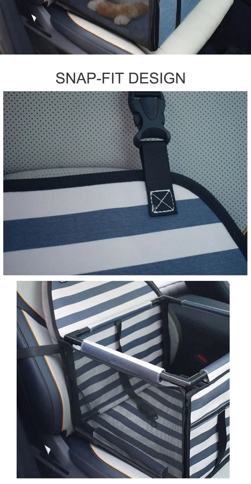 Pet Dog and Cat Foldable Travel Car Seat KinzoPaws