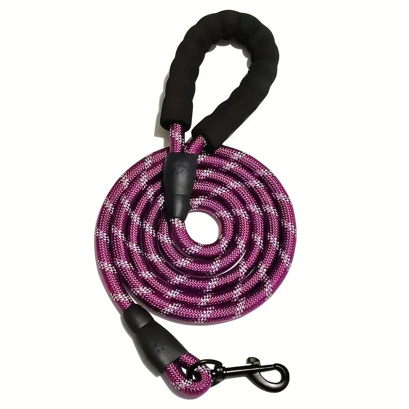 KinzoPaws 1.5m Reflective Padded Dog Leash for All Sizes