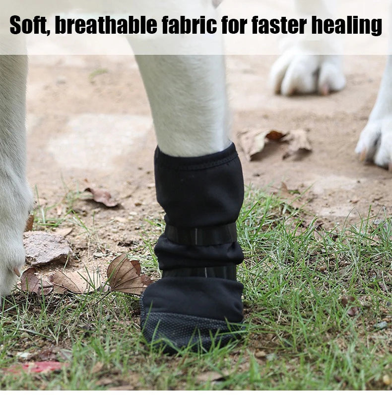 KinzoPaws 4Pcs Waterproof Dog Recovery Boots - Post-Surgery