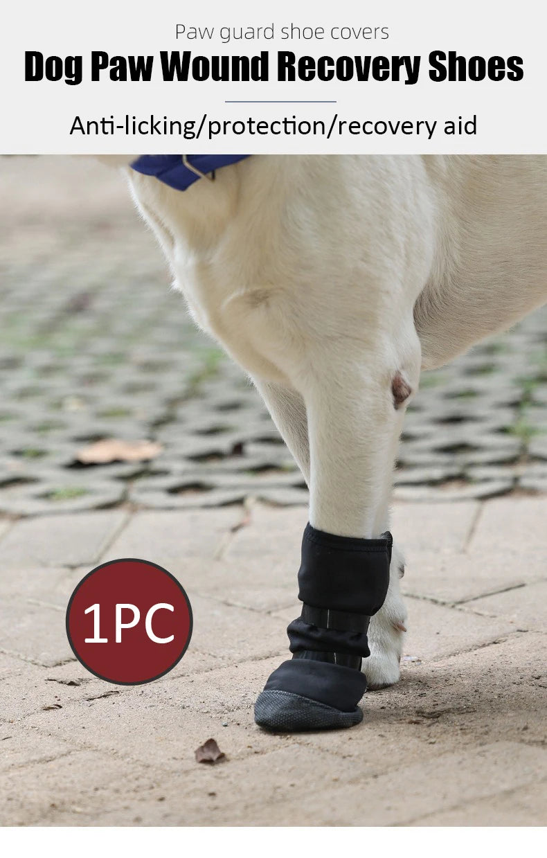 KinzoPaws 4Pcs Waterproof Dog Recovery Boots - Post-Surgery