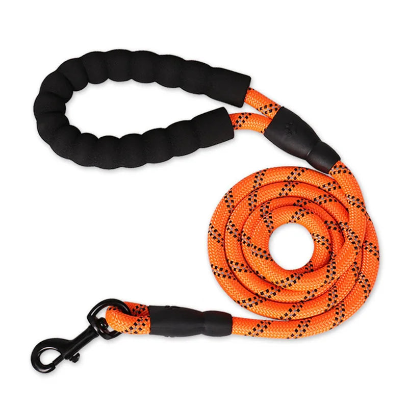 KinzoPaws 1.5m Reflective Padded Dog Leash for All Sizes