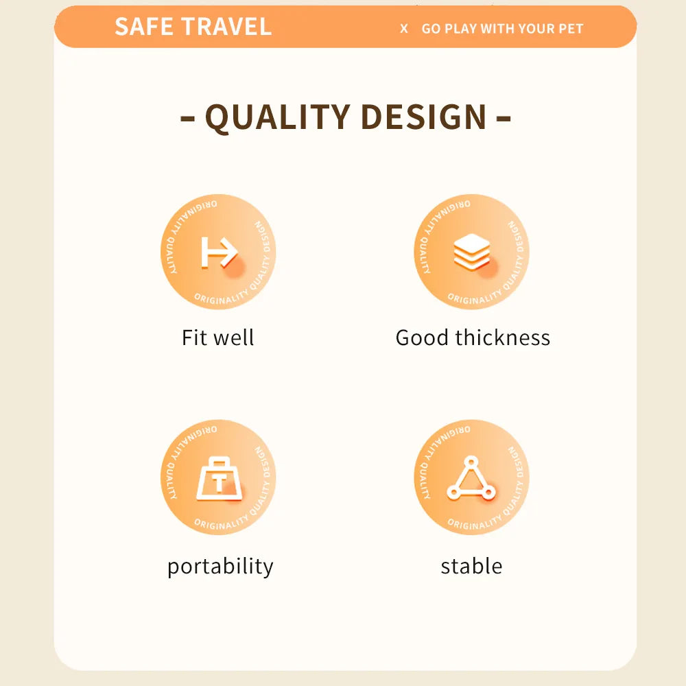 KinzoPaws Waterproof Dog Car Safety Seat